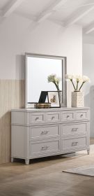 Gray 6 Drawer Dresser