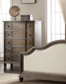 Baudouin Weathered Oak Finish Chest