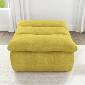 Lazy Floor Sofa,Modern Armless And Backless Sofa Chair,Comfy Accent Bean Bag Couch,suitable For Living Room Bedroom Office (Color: Yellow)