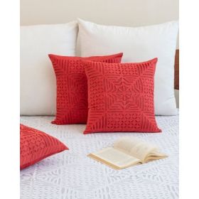 Cotton Indoor Outdoor Reversible Throw Pillow Cover Set Of 2 (Option: 1style)