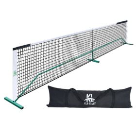22 FT Pickleball Net, Steady Metal Frame,Easy Setup For All-Weather Resistant Play In Backyards,Outdoor Indoor Driveways And Garages (Option: Black White)