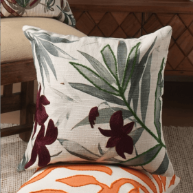 Handcrafted Print Throw Pillow 18x18 Cushion (Option: Style16)