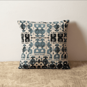 Hand Printed 18 Inch Polyester Fiber Pillow (Option: Style6)