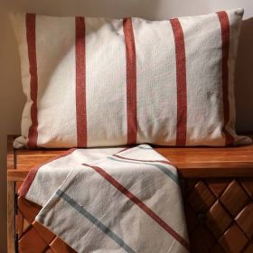 Cotton Indoor Outdoor Reversible Throw Pillow (Option: 3style)