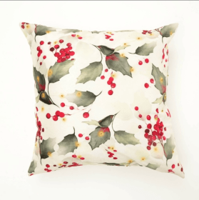 Hand Printed 18 Inch Polyester Fiber Pillow (Option: Style4)