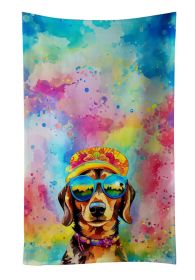 Dachshund Hippie Dawg Kitchen Towel Dish Cloths Guest Hand Towel Decorative Bathroom Towel for Face,Tea, Dishcloth, Kitchen and Bath (Default: Default)